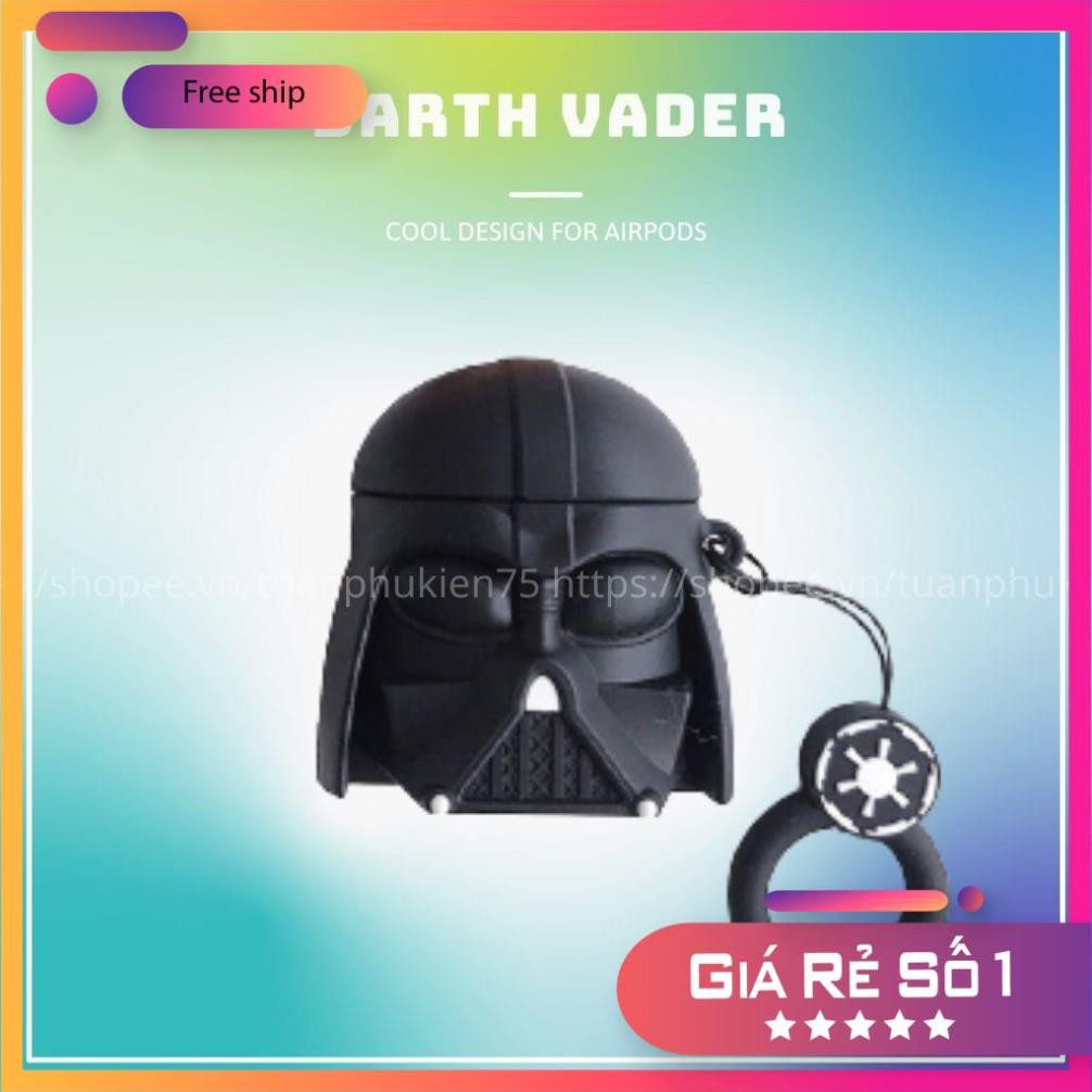 Airpods Case ⚡ Freeship ⚡ DARTH VADER STAR WAR Case Tai Nghe Không Dây Airpods 1/ 2/ i11/ i12/ i18- Châts Case Store