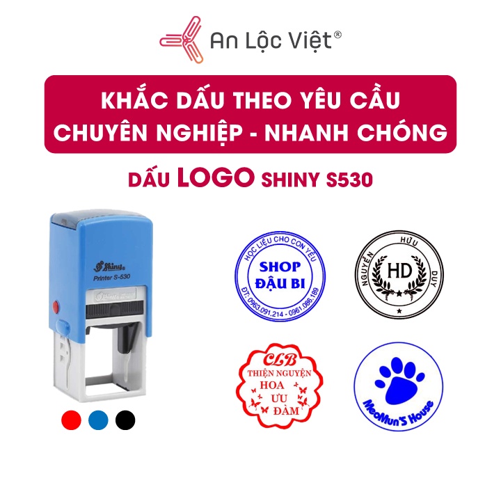 Dấu Shiny S530 logo (xanh - đỏ  - đen)