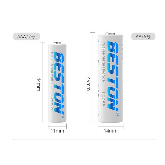 COMBO 4 Pin sạc AA/AAA Beston Chính Hãng