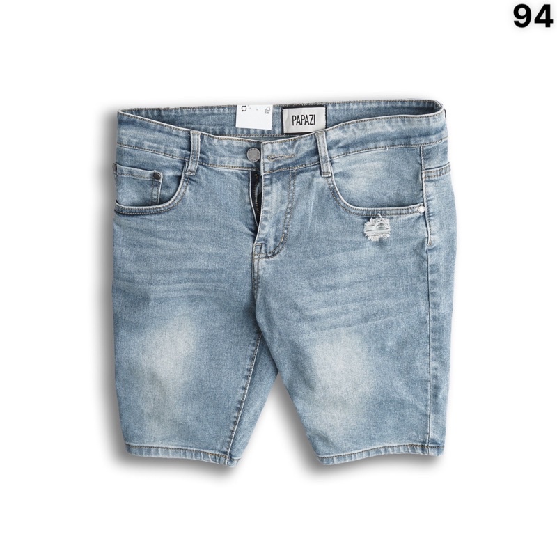 Quần Short, quần bò Nam Vải Jean Cao Cấp, rách nhé, form vừa đẹp dễ phối đồ, phong cách cá tính - PAPAZI