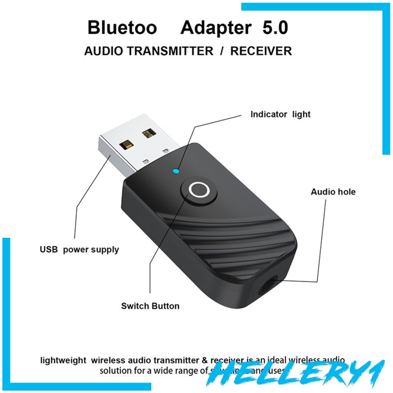 Bộ Truyền Và Nhận Tín Hiệu Bluetooth 5.0 3 Trong 1 Giắc Cắm 3.5mm Chuyên Dụng Cho Xe Hơi / TV