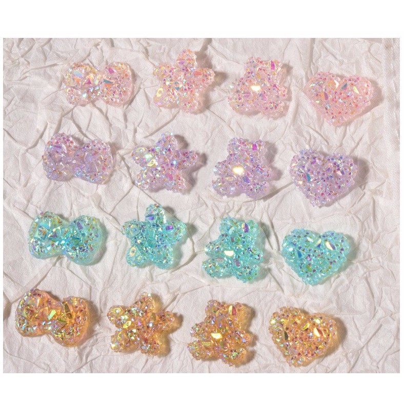 Nơ Pha Lê Trang Trí Móng