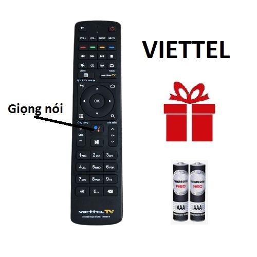 Điều khiển đầu thu viettel TV Box 4K, Điều khiển viettel có giọng nói, Hàng Zin dùng cho tất cả các dòng TV box viettel