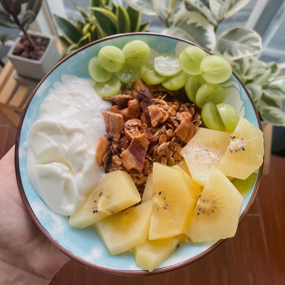 Bộ Snack S35 HAPPI OHA 35 khẩu phần ngũ cốc giảm cân granola, bánh gạo lứt nguyên hạt, bơ hạt và bánh biscotti