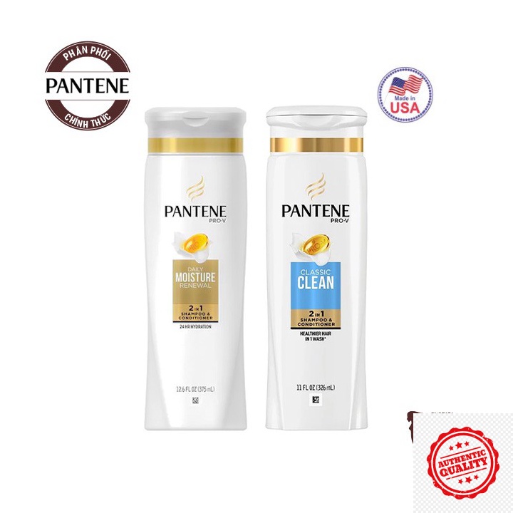 (Sản phẩm pp chính hãng) Dầu Gội Và Dầu Xả Tóc Pantene Pro-V 2 In 1 Shapoo & Conditioner