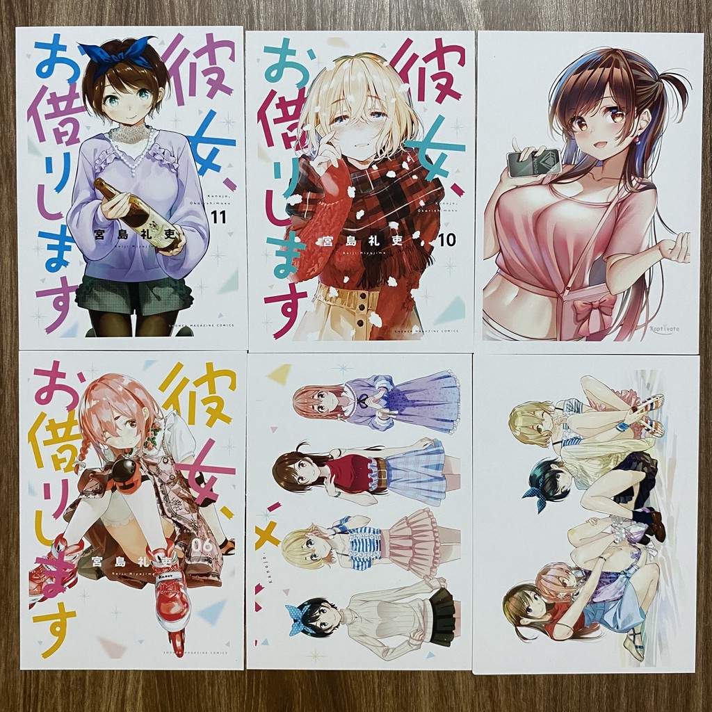 Bộ 20 tấm postcard Kanojo, Okarishimasu - Dịch Vụ Thuê Bạn Gái