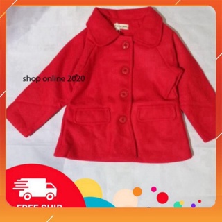 Áo khoác dạ bé gái