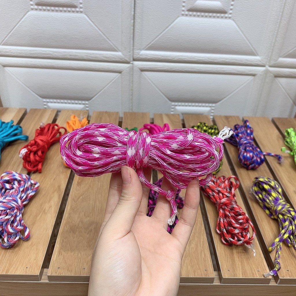 Dây dù sinh tồn 5m (paracord) 7 lõi 4mm 1M38