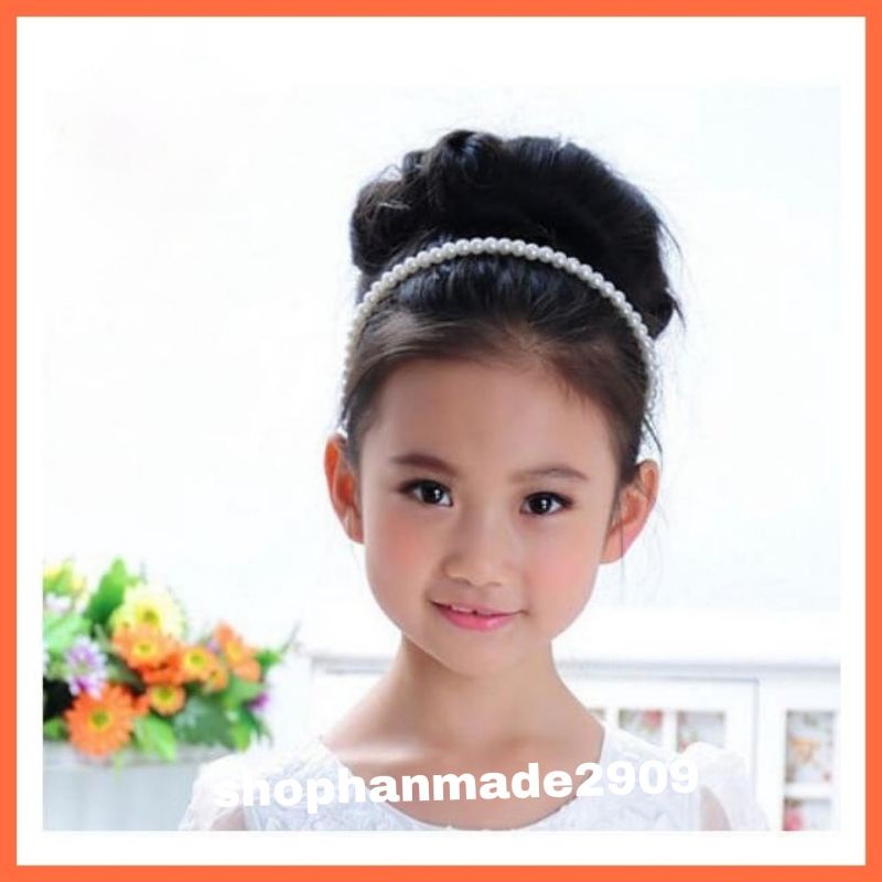 Cài tóc ngọc trai nhân tạo cho bé yêu