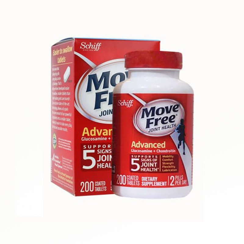 Thực Phẩm Bảo Vệ Sức Khỏe Schif Move Free Advanced Glucosamin + Chondroitin 200 Viên | BigBuy360 - bigbuy360.vn