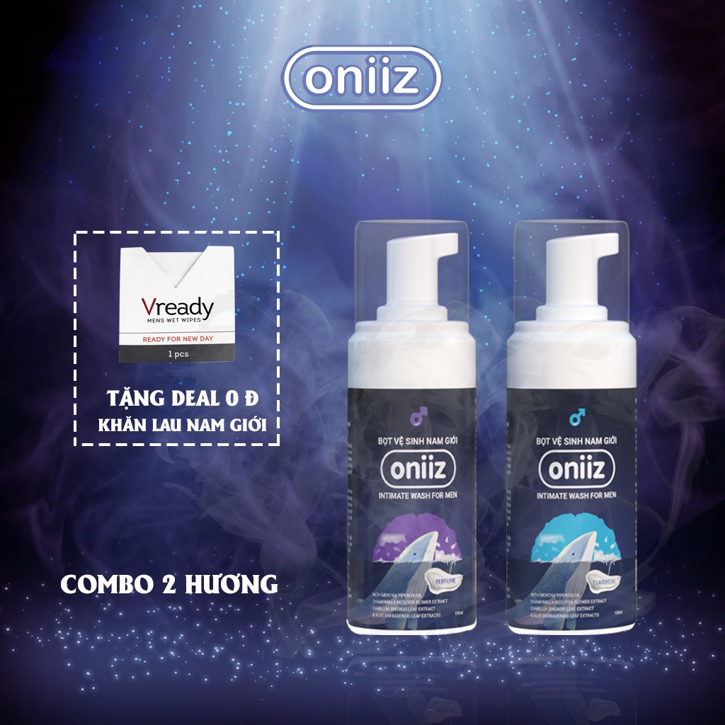 Bọt vệ sinh nam giới Oniiz - Dung dịch vệ sinh tạo bọt nam 100ml