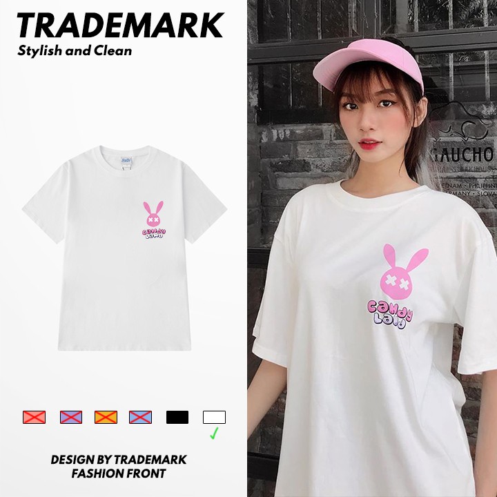 Áo Thun Unisex Tay Lỡ CandyLand CityZen, Áo phông đen trắng nam nữ form rộng