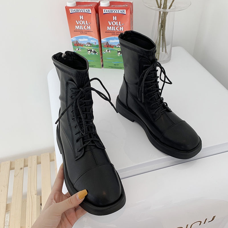 Bốt đùi martin da chiến binh Ulzzang dành cho nữ mẫu mứi siêu HOT | BigBuy360 - bigbuy360.vn