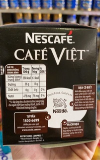 Cà Phê Đen Đá Nescafé Việt 240gr(15gói *16gr)