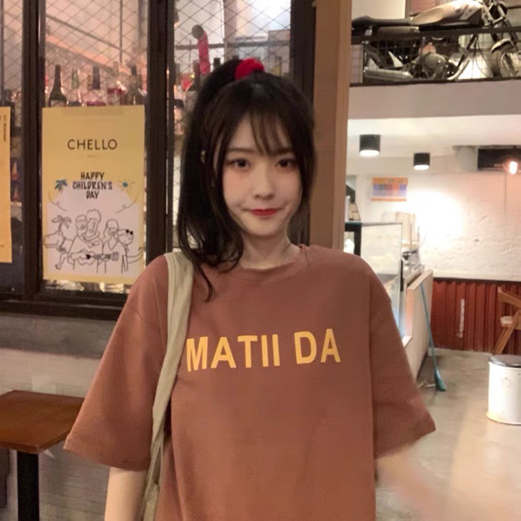 ÁO THUN TAY LỠ FORM RỘNG NỮ MATIDA CỰC ĐẸP