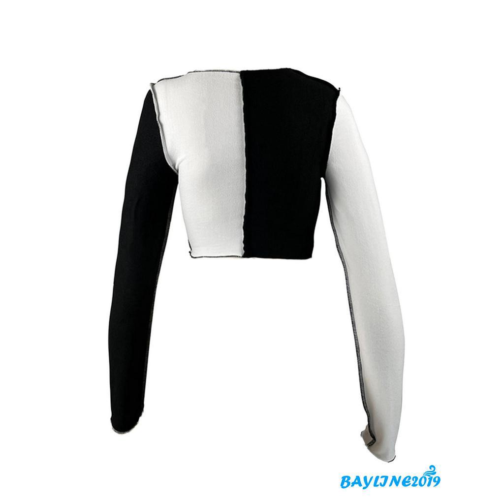 Áo Thun Lửng Dài Tay Phong Cách Năng Động Trẻ Trung Dành Cho Nữ