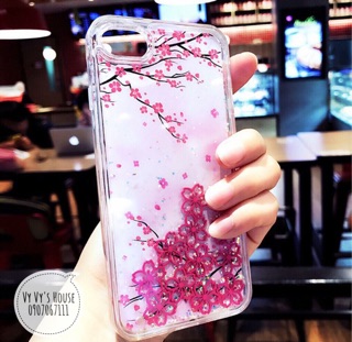 Ốp iphone nước Hoa Anh Đào viền dẻo