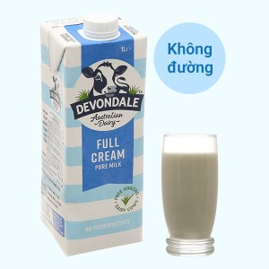 Sữa devondale nguyên kem 1 lít thùng 10 hộp -úc- date 8-2022