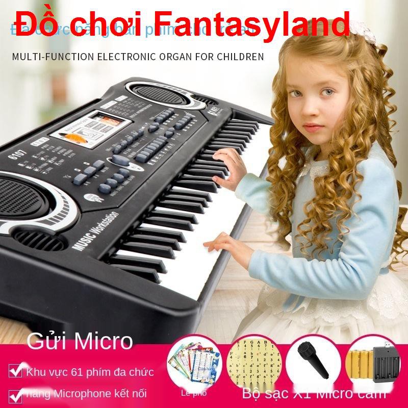 piano điện tử cho trẻ em mới bắt đầu giới thiệu về bé đa chức năng thiết bị âm nhạc 61 phím đồ chơi trai và gái 3 t