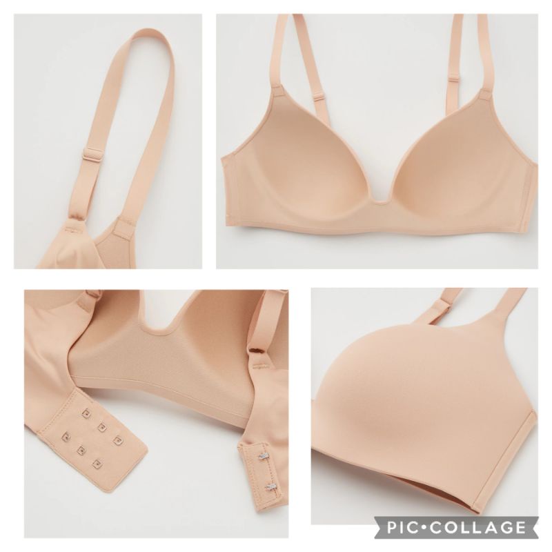 (UNIQLO chính hãng Nhật) Áo ngực không gọng Wireless Bra UNIQLO chất thun lạnh AIRism siêu thoáng mát dễ chịu