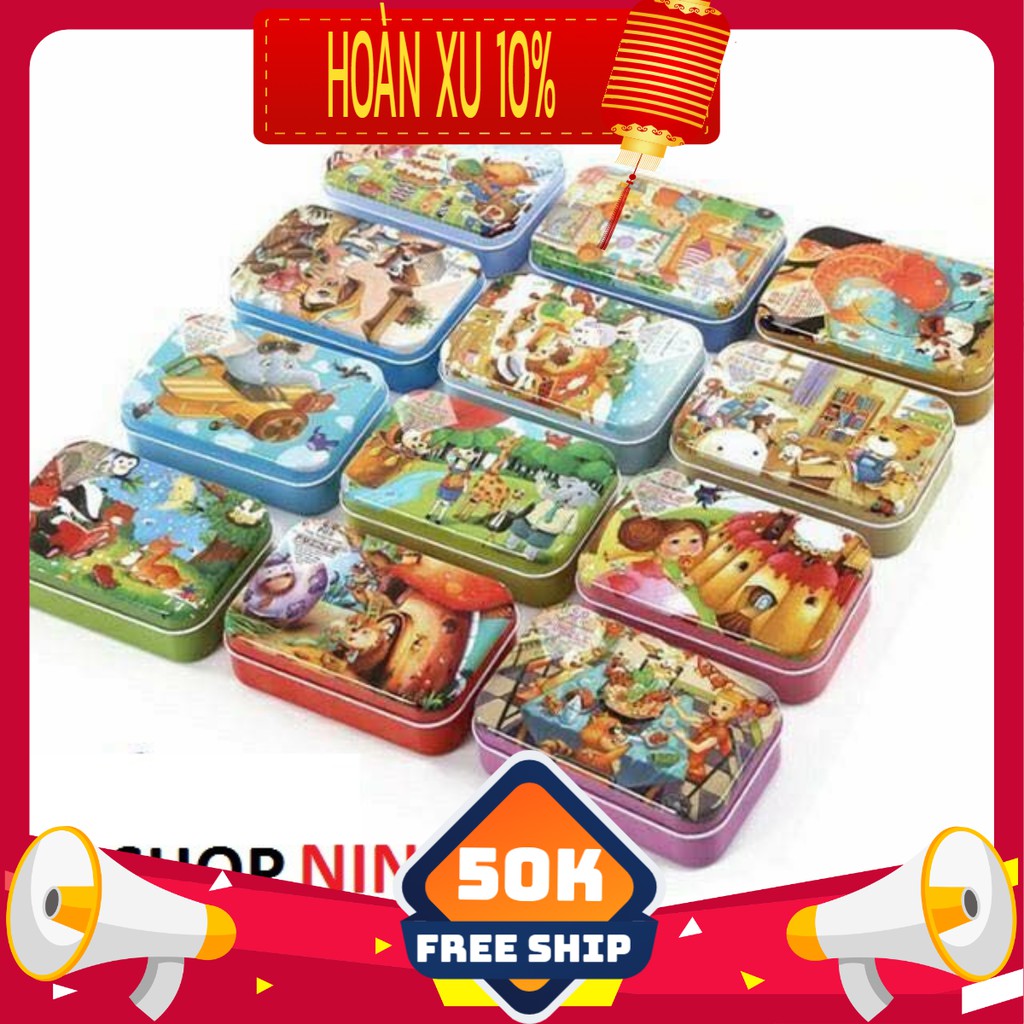 BỘ TRANH GHÉP HÌNH 60 MIẾNG CHO BÉ BẰNG GỖ