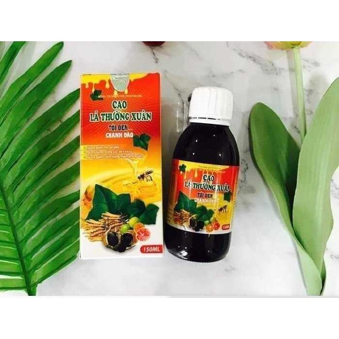 Cao lá thường xuân tỏi đen chanh đào (siro ho) chai 150ml | Thế Giới Skin Care