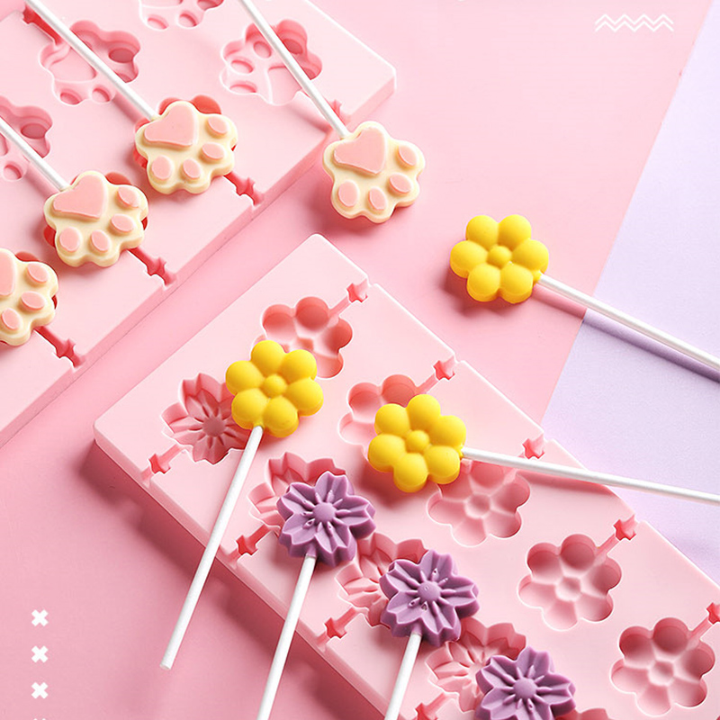 Khuôn silicon làm kẹo mút OSSAYI độc đáo sáng tạo