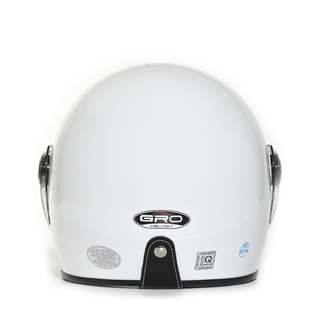 Mũ bảo hiểm 3/4,nón bảo hiểm chụp tai có kính chắn gió GRO 818KN gọn nhẹ hàng chính hãng kính màu trà và kính trong xịn