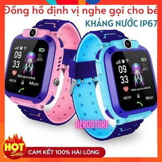 Đồng hồ thông minh q12, đồng hồ thông minhtrẻ em chống nuớc ip67, định vị lbs, gọi sos khẩn cấp