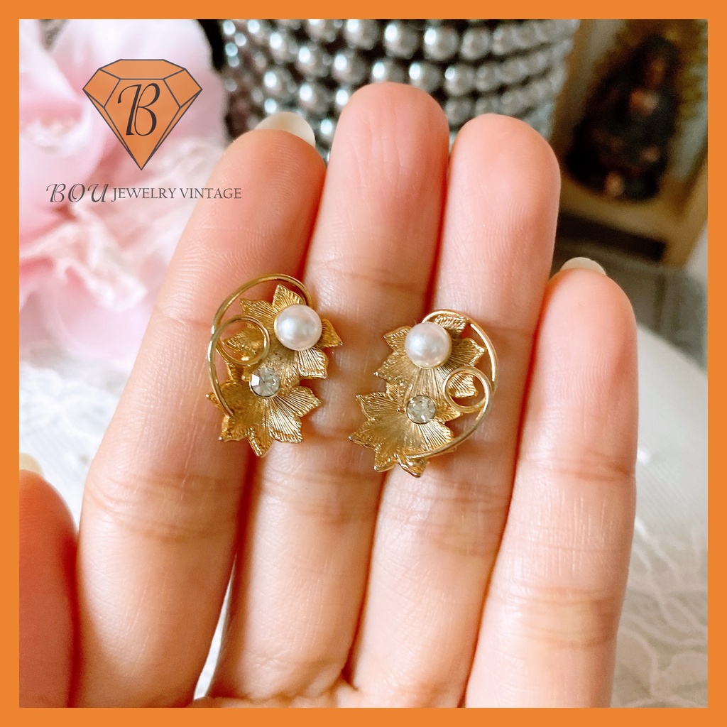 HOA TAI SECONDHAND TRANG SỨC SI NHẬT BẢN BOU JEWELRY VINTAGE MÃ BT081