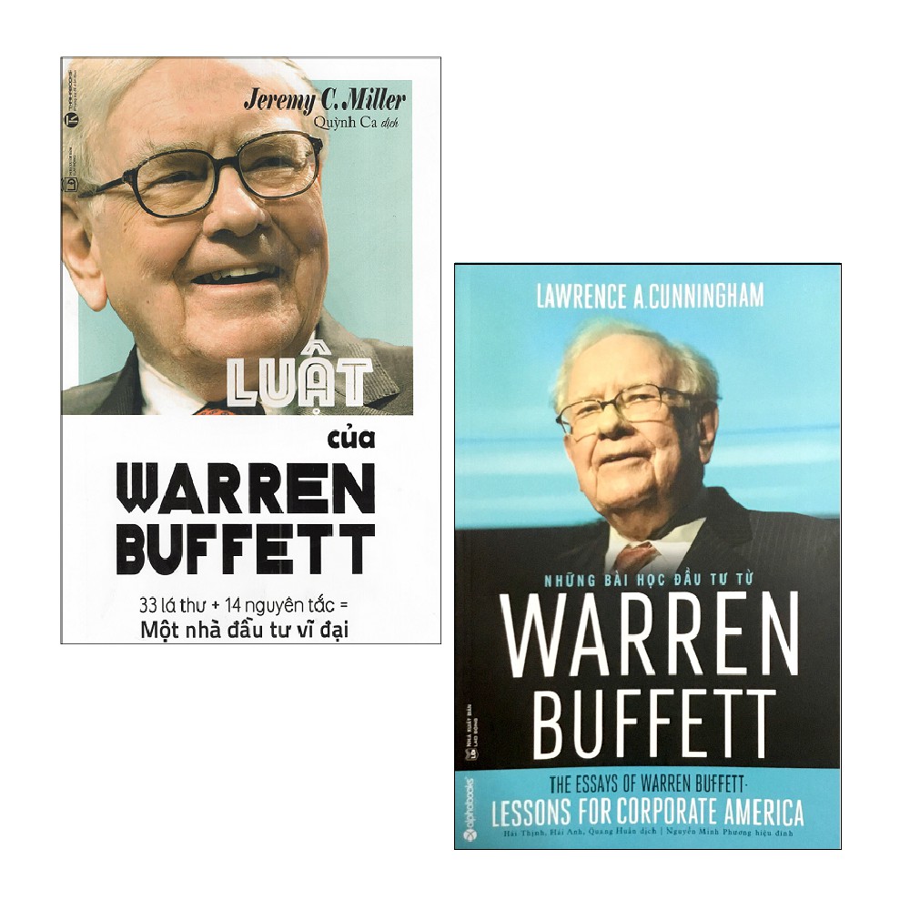 Sách - Combo: Luật Của Warren Buffett + Những Bài Học Đầu Tư Từ Warren Buffett (2 cuốn)