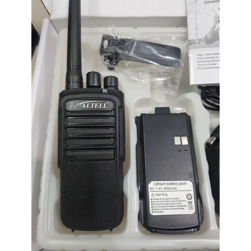 Máy bộ đàm ALTELL AT3500 cự ly liên lạc 2Km trong nội thành