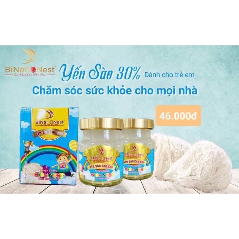 Combo 5 hũ ( Yến sào BINACONEST , tổ yến chưng sẵn dành cho bé 30%)