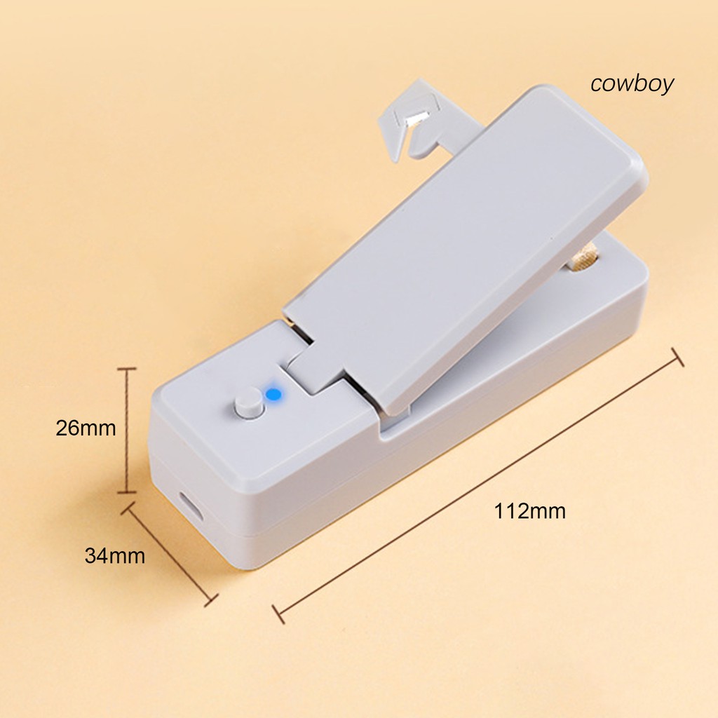 (Hàng Mới Về) Máy Hàn Miệng Túi Nylon Sử Dụng Điện Sạc Qua Cổng Usb