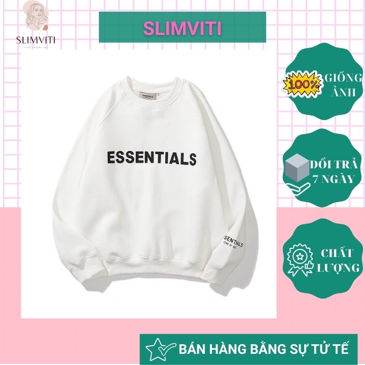 Áo sweater nữ ESSENTIALS 2hand form rộng hàn quốc SLIMVITI V70 | BigBuy360 - bigbuy360.vn