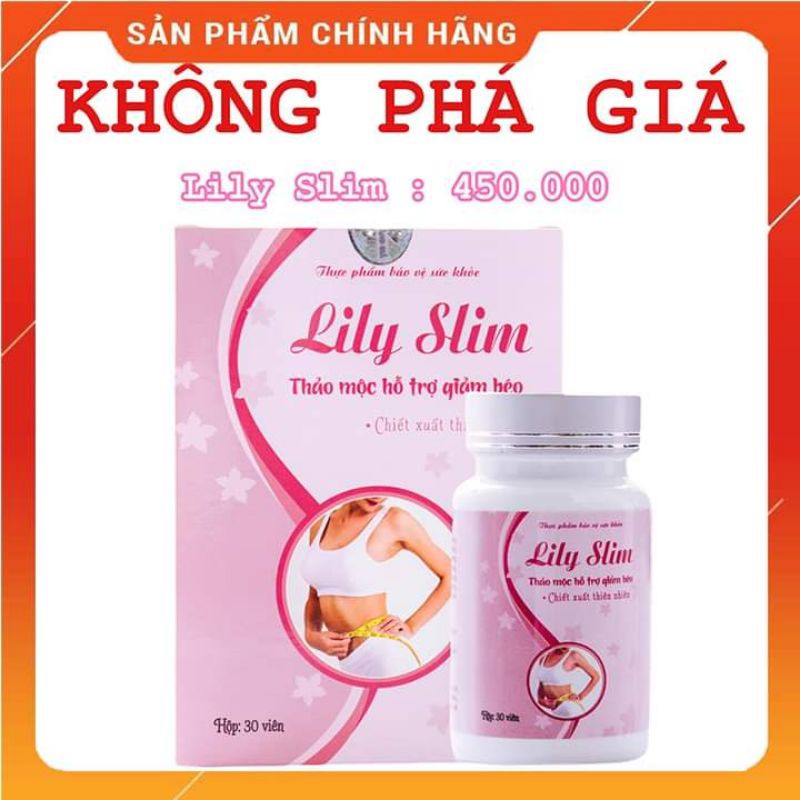 GIẢM CÂN LILYSLIM, THUỐC GIẢM CÂN LILYSLIM CHÍNH HÃNG (30 VIÊN)