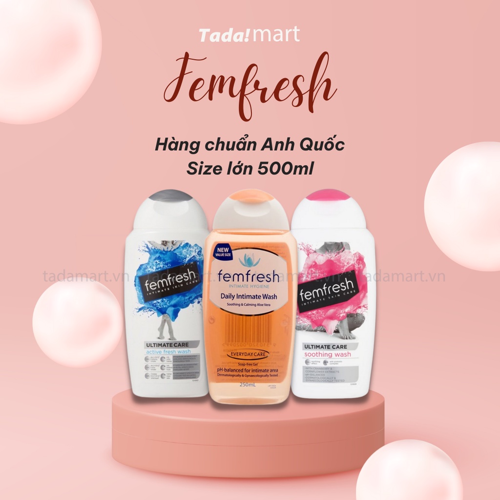 [Size to] Dung Dịch Vệ Sinh Phụ Nữ Femfresh Hàng Anh 500ml