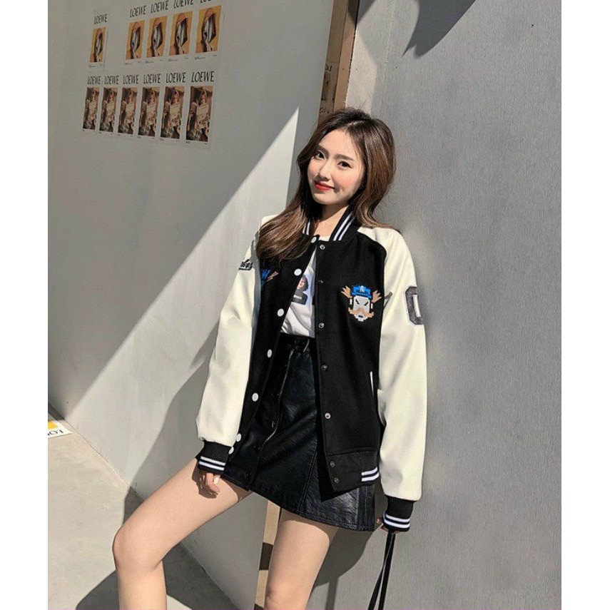 Áo Khoác Dù ♥ FREESHIP ♥ Chất dù 2 lớp nhẹ BOMBER NÚT BẤM - THÊU LOGO CỰC CHẤT - KD3