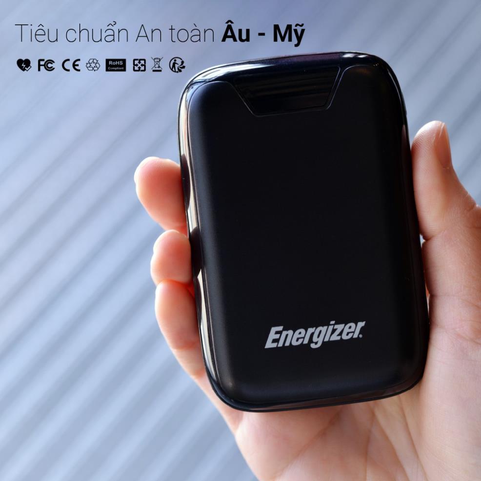 Sạc dự phòng Energizer 10,000mAh /3.7V Li-Polymer - UE10042 - Hàng Chính Hãng, Bảo Hành 2 Năm 1 Đổi 1