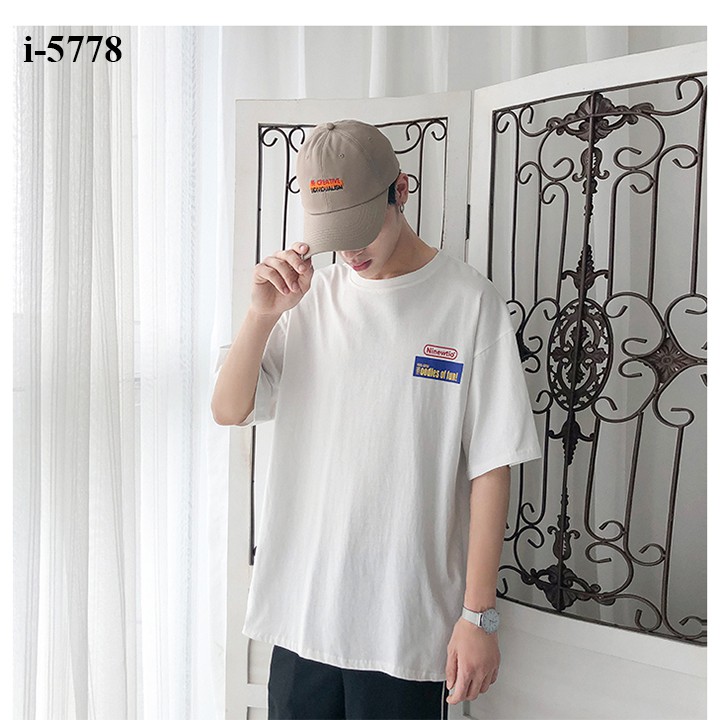 I5778 Áo thun nam Unisex in chữ Game Boy