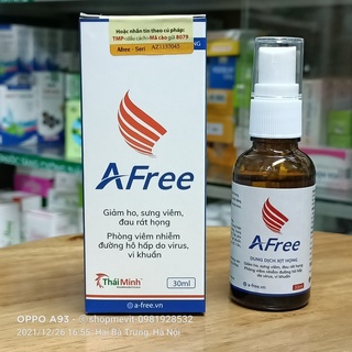 Dung dịch xịt họng AFree 30ml