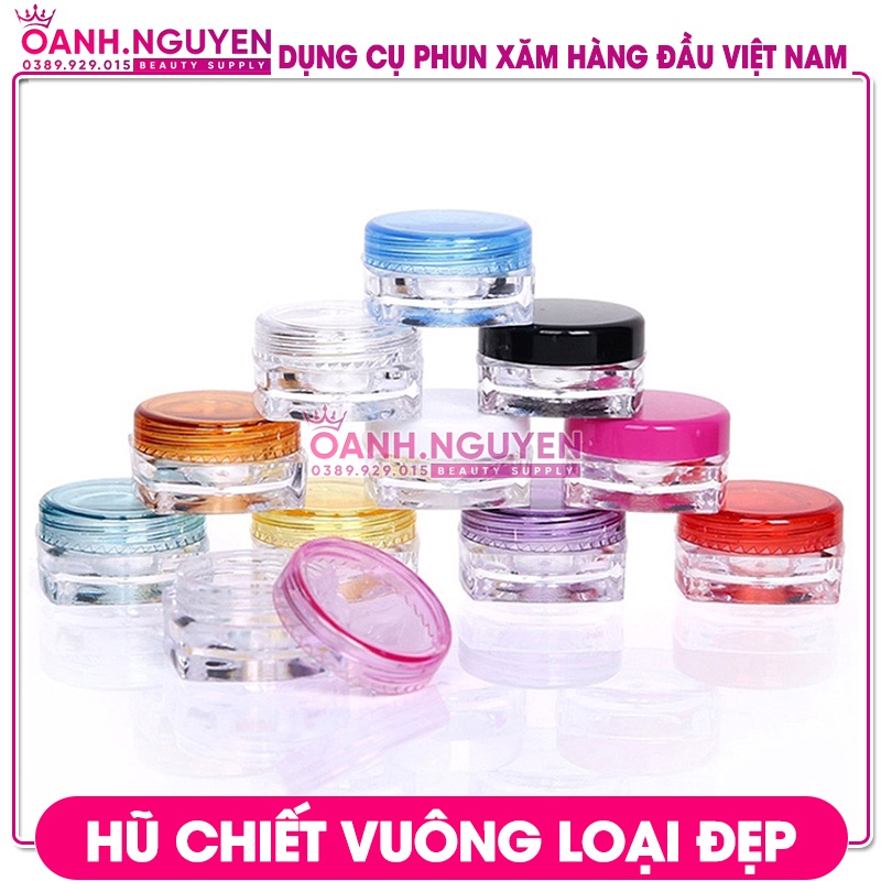 Hũ Chiết 3g, 5g (Loại Đẹp)/ Chiết Kem, Dưỡng, Mỹ Phẩm