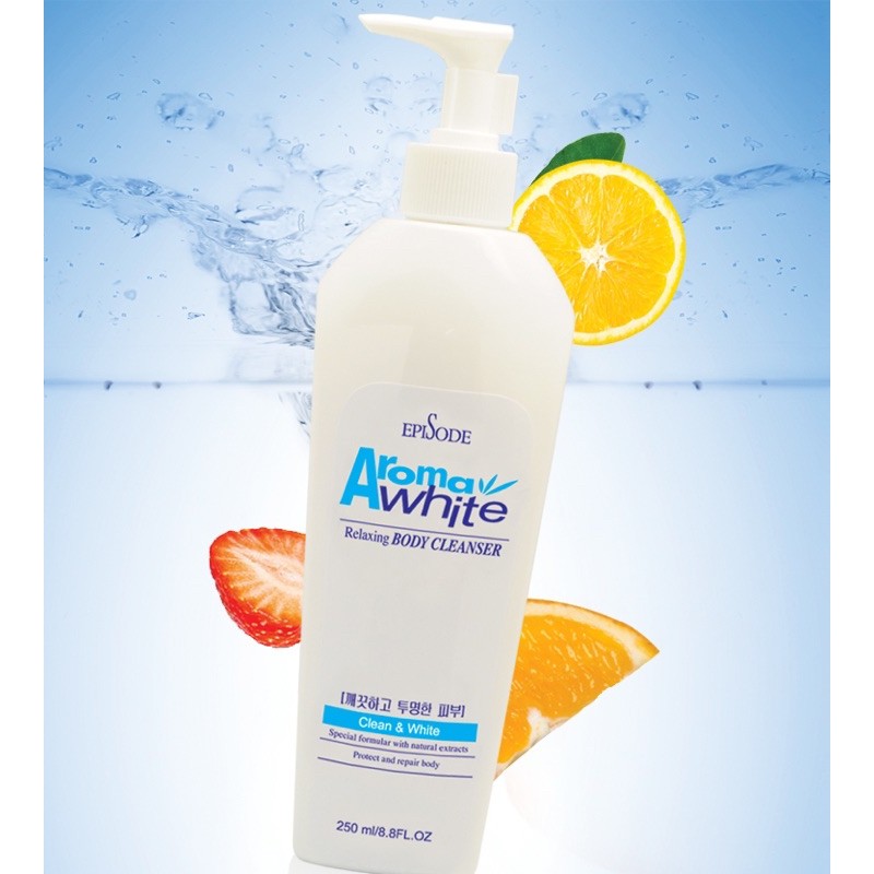 Sữa tắm body trắng da Aroma White Relaxing Body Cleanse - 480ml