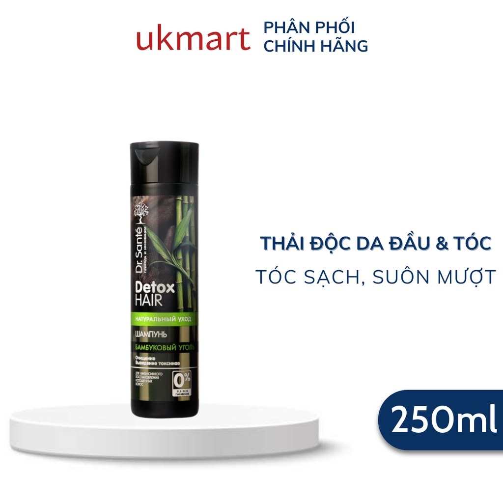 Dầu Gội Dr.Sante Detox Hair Than Tre Hoạt Tính 250~1000ml