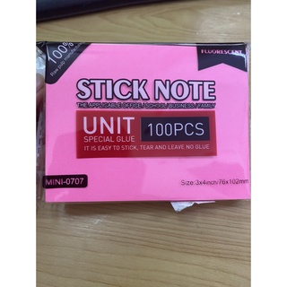 Giấy note 3x4 5 màu dạ quang
