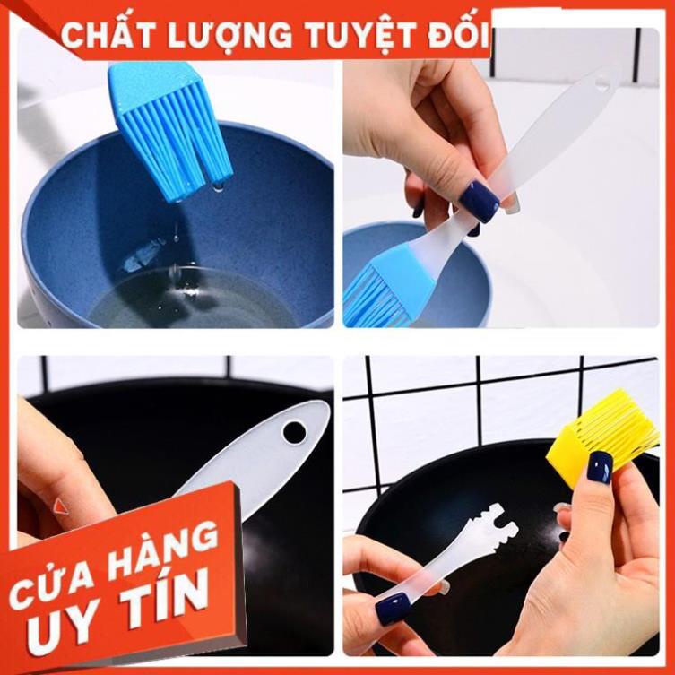Chổi quét dầu ăn silicon đúc chịu nhiệt dùng để phết dầu, quét đồ nướng, mặt bánh siêu bền