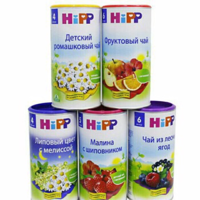 Trà hipp vị hoa quả cho bé hộp 200g ( date 11 năm 2021)