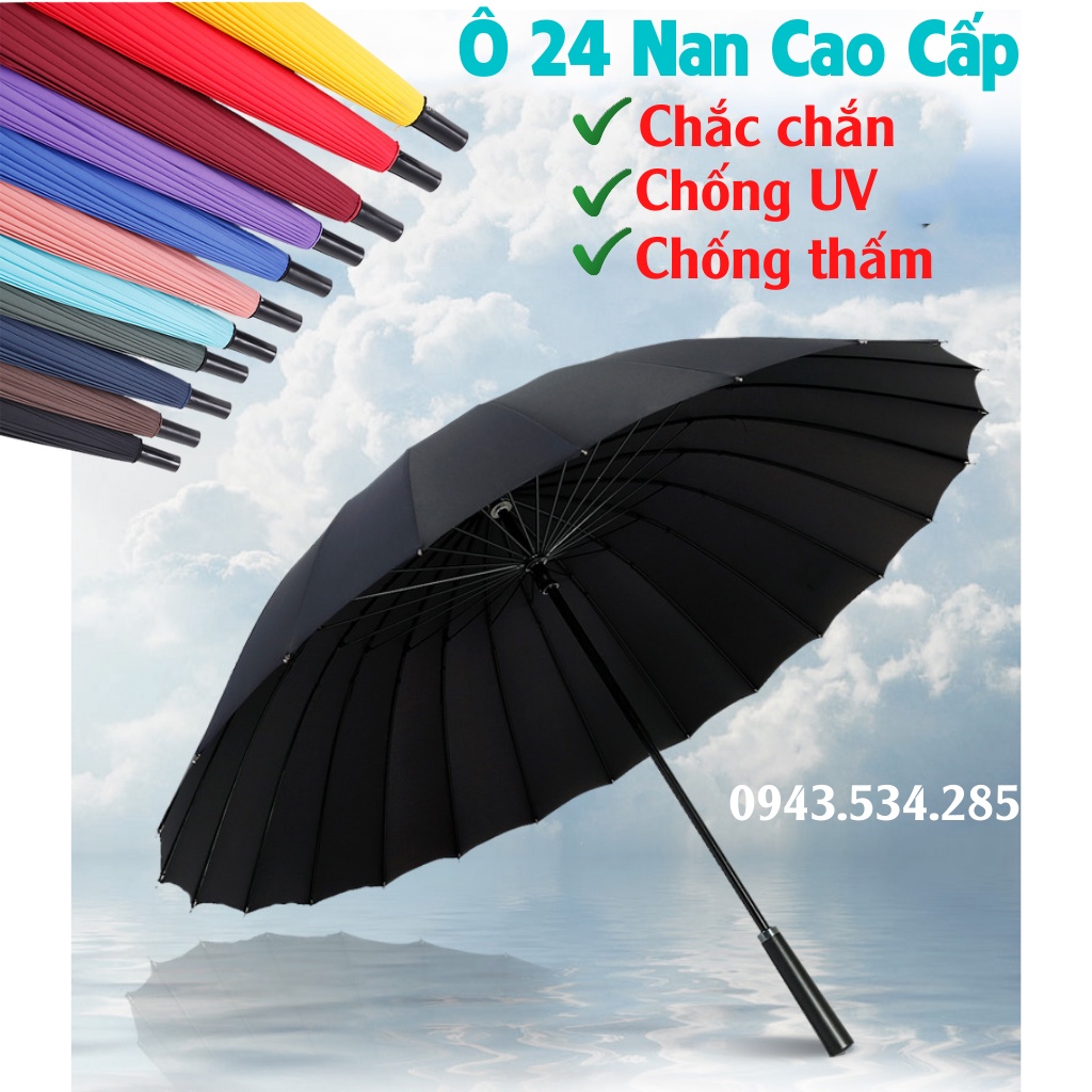 ✔️Ô Dù Siêu To 24 Nan Kiểu Dáng Đẹp Vải Chống Thấm Nước Chống Tia UV Bảo Vệ Da Hiệu Quả - Dù Che Mưa Siêu To Loại Tốt