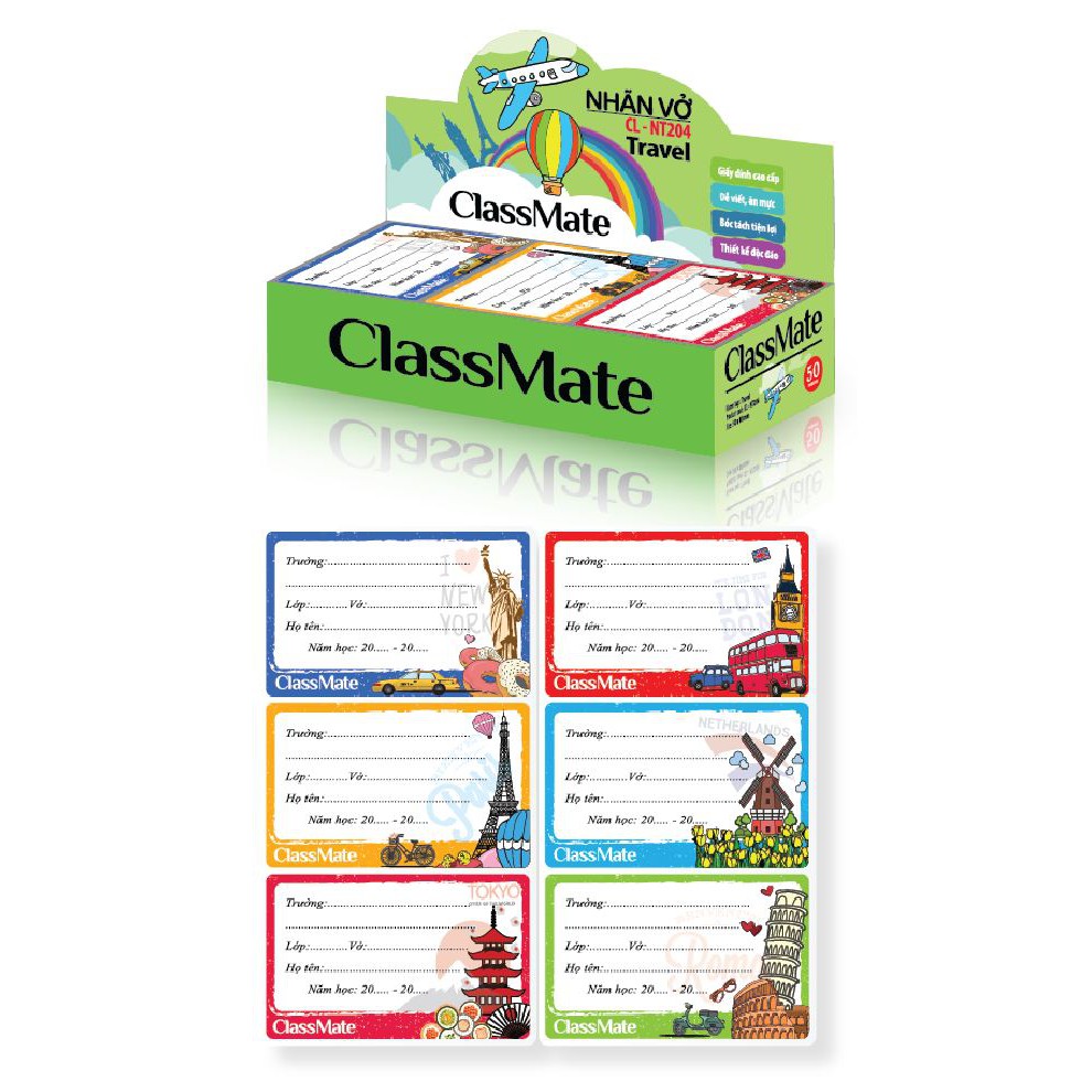 Nhãn vở Travel Classmate-NT204