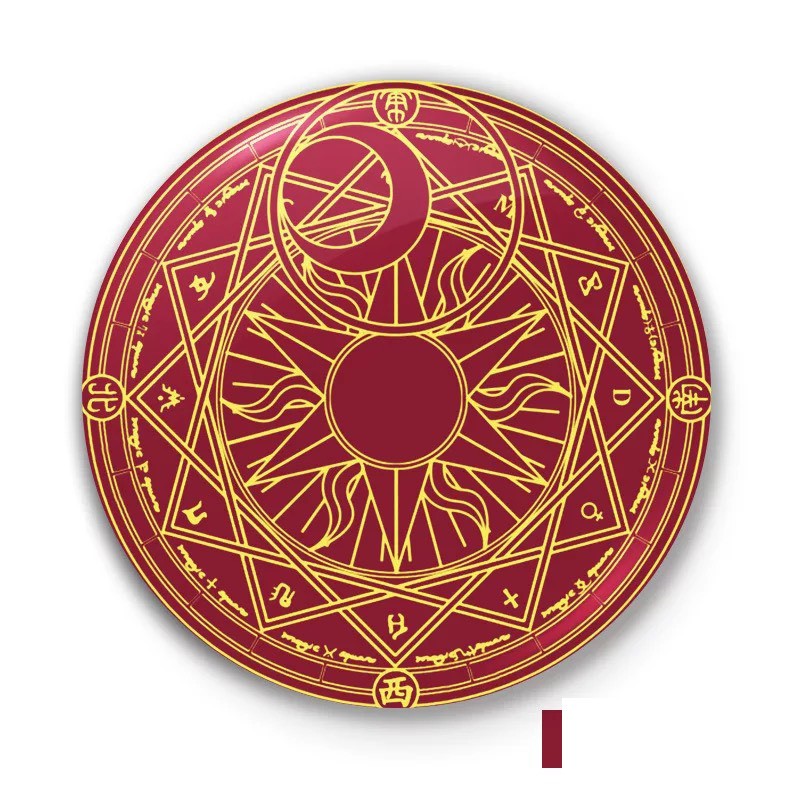 Huy hiệu IN HÌNH SAKURA CARDCAPTOR Thủ lĩnh thẻ bài anime chibi dễ thương